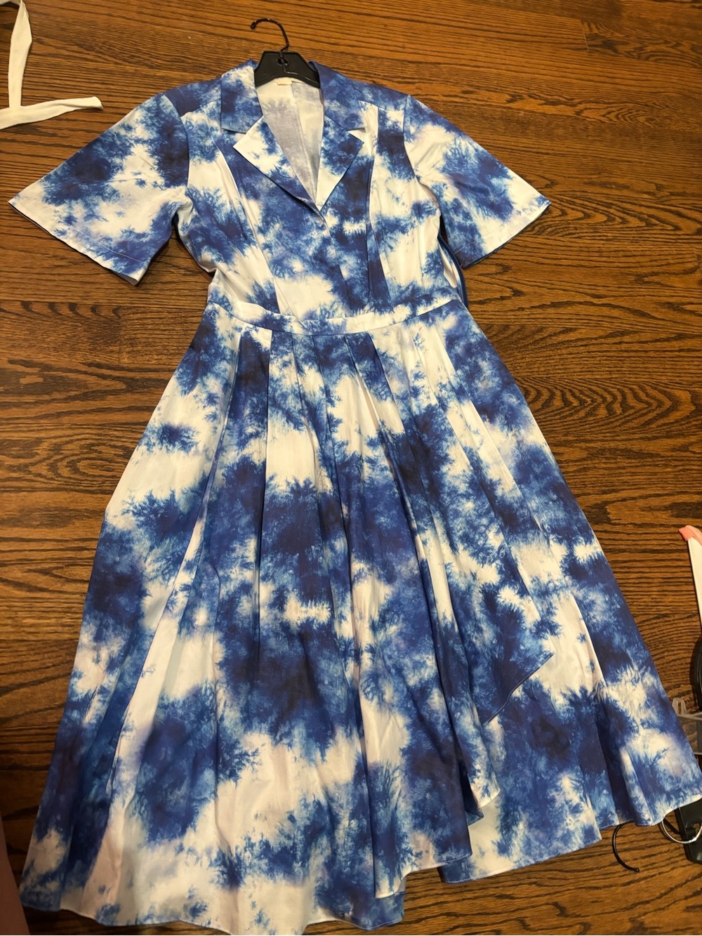 Jason wu Blue Tie-Dye Fit & Flare Dress - Casual Women's Dress